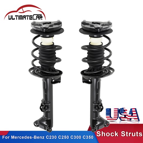 Pair Complete Front Shocks Struts Assembly For Mercedes-Benz C230 C250 C300 C350