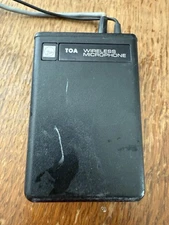 TOA Wireless Microphone 35.02 MHZ. FCC TX DATA WME …. Untested See Photos