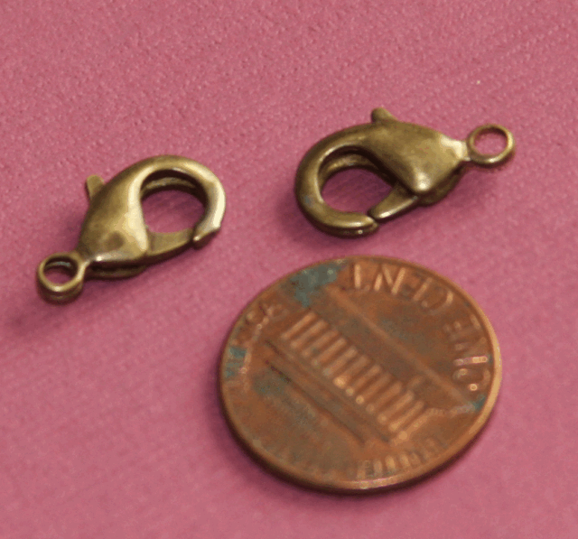 15 Lobster Clasps 15x8mm