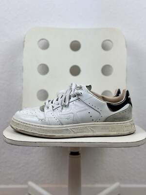 Men s PREMIATA QUINN VAR.5254 White Leather Sneakers Size 43 / US 10 / 28.5cm