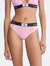 NWT Calvin Klein Women's (X-LARGE) 1996 High Waist Brazilian Thong QF7221-690