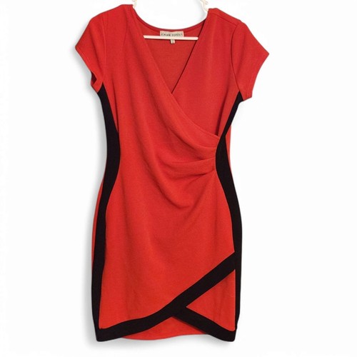 Almost Famous Dress - Women's Large, Red and Black, Bodycon Hourglass Silhouette - 第 1/7 張圖片