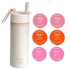 Paris Hilton Champagne Kiss 22oz Vitapod Bottle 6 Pods Electrolytes Starter Kit!