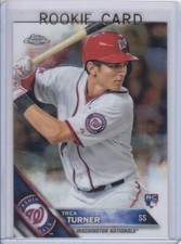 TREA TURNER ROOKIE CARD 2016 Topps Chrome Baseball NATIONALS RC PHILLIES