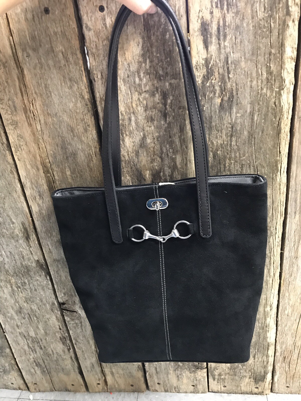 Suede Pferdetüte Tasche Tasche Tasche USA MADE Suede Pferdetüte Tasche Tasche Tasche USA MADE