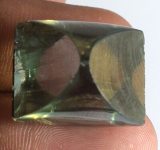 Loose CVD Diamond Fancy Green VVS1 Clarity 35.40 Ct/23 mm Flawless Certified