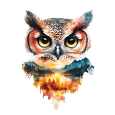 XXL 30X30 car sticker forest animal sticker