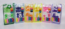 WHOLESALE LOT OF 12, 24 KID GIRL HAIR PONYTAIL HOLDERS CLAWS W/ BAG---HA2209A