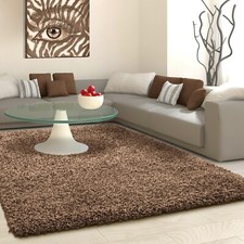 THICK FLUFFY SHAGGY RUGS 5CM SOFT PILE RUG CARPET LIVING ROOM BEDROOM KITCHEN UK