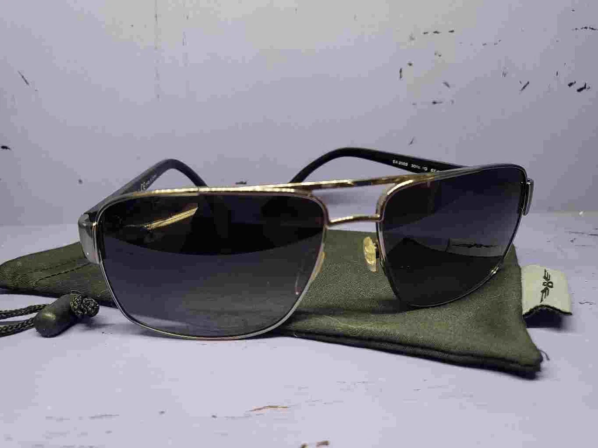 Vintage Emporio Armani silver frame w purple lens sunglasses