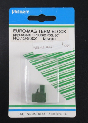 Philmore Euro-mag Term Block, Deplugable Plug, NO. 13-2602