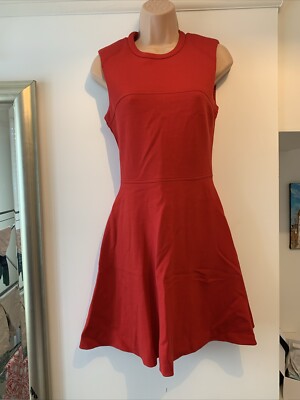 ** Joseph ** Red Jersey Fit and Flare Doll Dress ** 36 **
