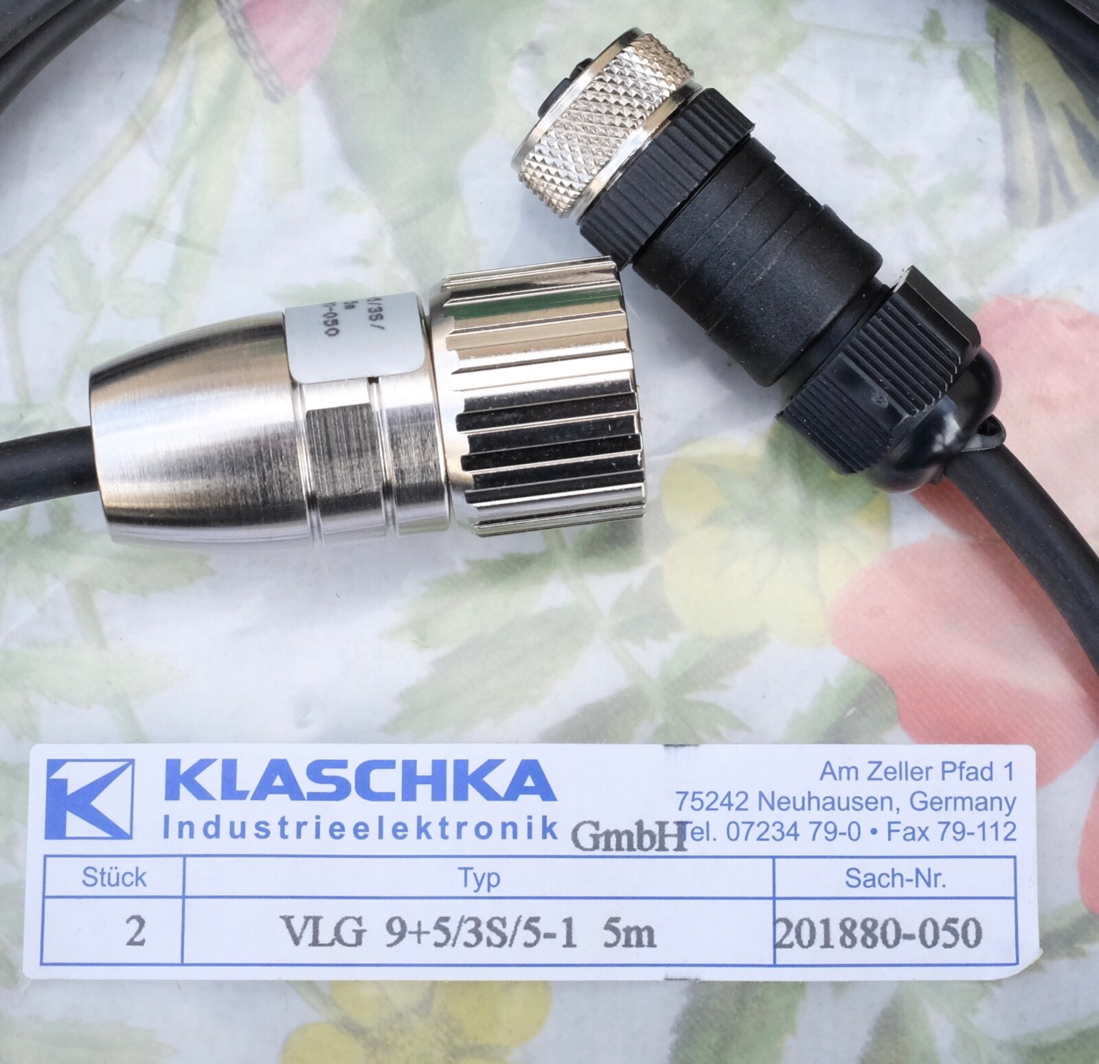 Câble Klaschka VLG 9+5/3S/5-1 de 5m pour liaison d'automates industriels - 3