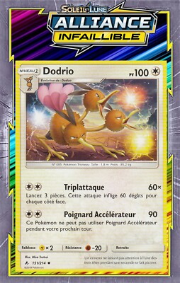 Dodrio - SL10:Unfehlbare Allianz - 151/214 - Pokemon Karte Neu Französisch