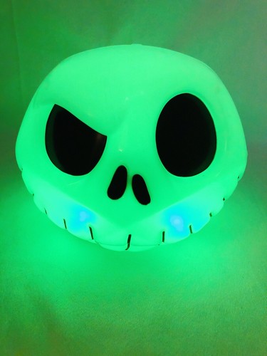 Disney Parks Jack Skellington Head Exclusive Popcorn Bucket Lights Up - Picture 2 of 12