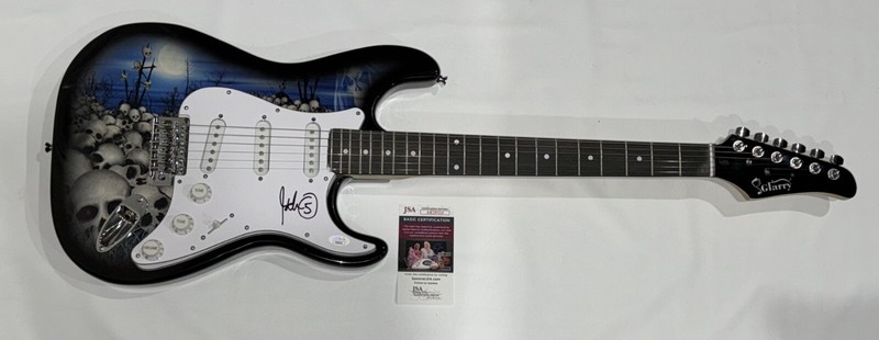 JOHN 5 SIGNED SKULL ELECTRIC GUITAR MOTLEY CRUE JSA COA