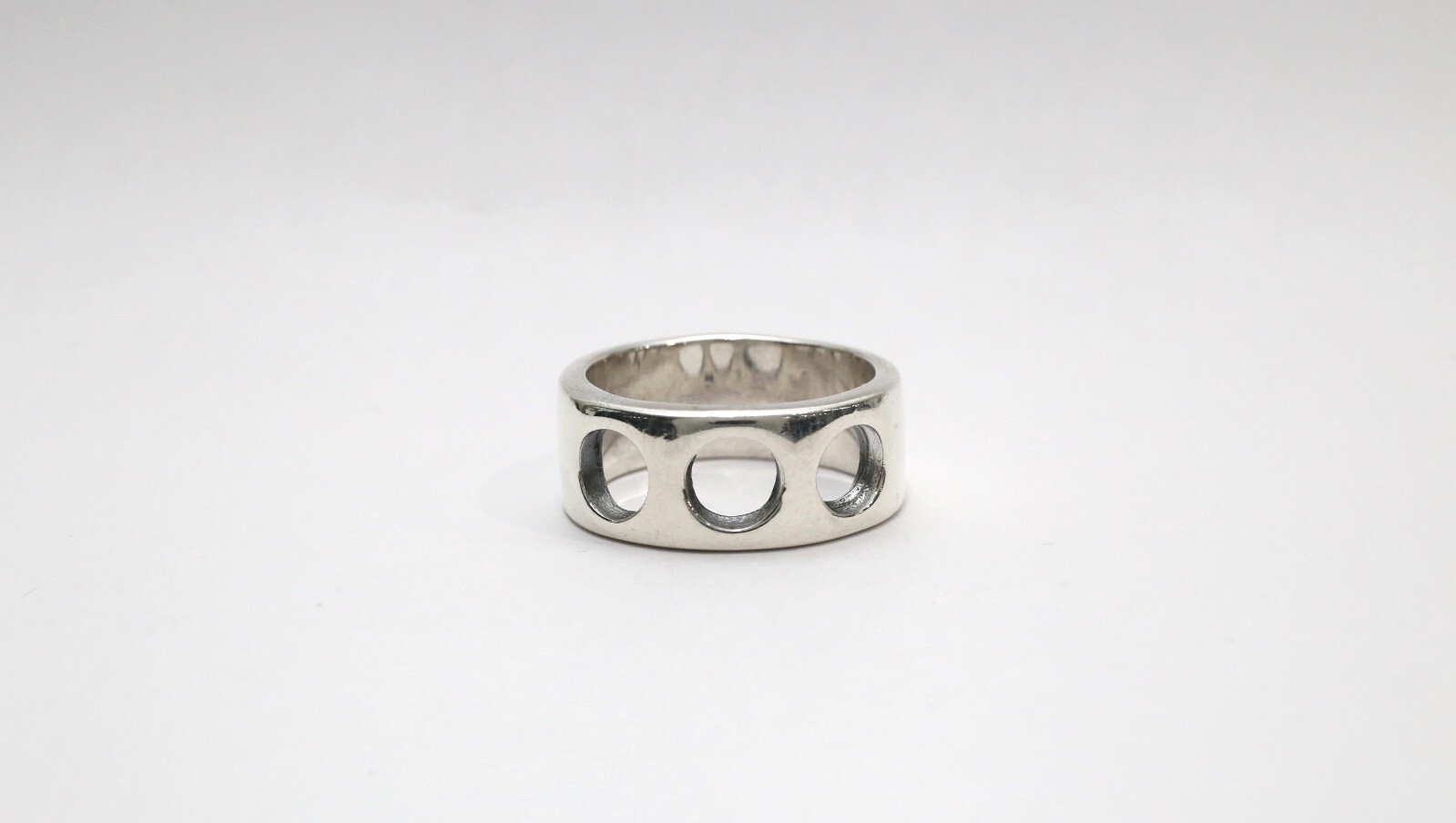 Contemporary Design Solid Sterling Silver Ring, S… - image 1