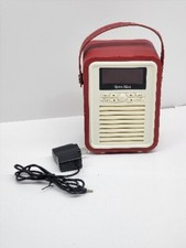 OEM MyVQ Retro Style Mini Bluetooth Speaker -READ- FM Radio Cream HTF Portable