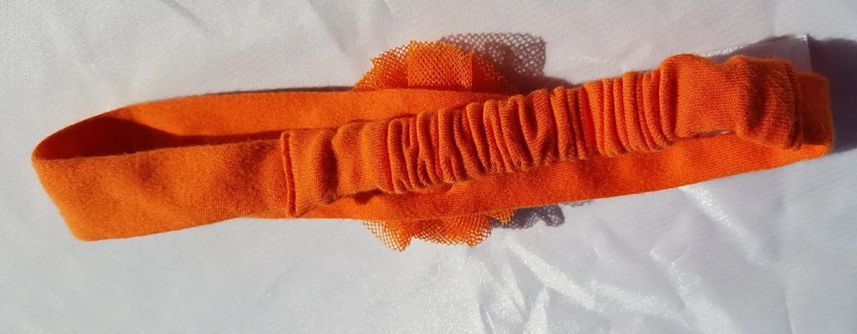 Diadema Gymboree Happy Harvest Bebé Niñas Talla Única Suave Naranja Calabaza Hallowee Foto 4 de 4