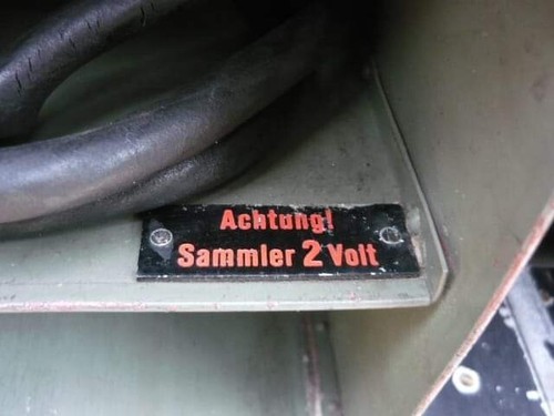 Exact metal replica plate for German WWII radios battery boxes - Picture 4 of 4