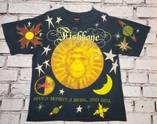 Vintage Fishbone 90s Brockum T Shirt All Over Print Monkey 1993 23x28 VTG AOP