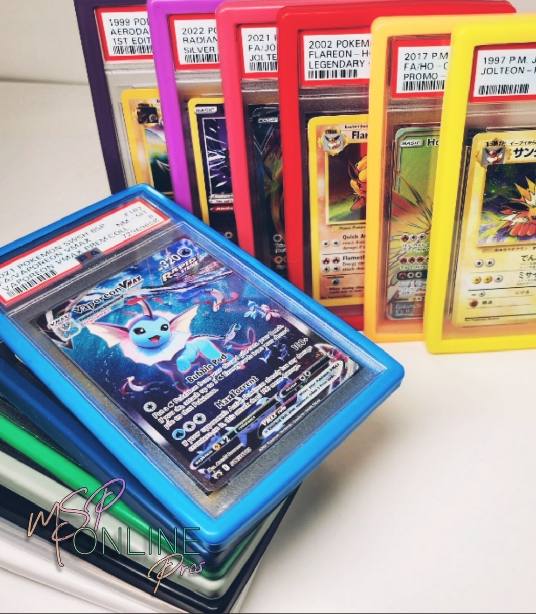 Couleur TCG Graded Card Slab Silicone Bumper Guard Protector Bumper Guard pour P