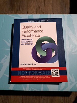 Quality and Performance Excellence by James R. Evans (2016, Trade Paperback,...