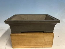Unglazed Bonsai Tree Tokoname Pot Yamaaki Kiln 12 1/4” Rectangle
