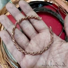 Sacred Cubit Tensor Ring Polished Copper Adjustable Bracelet - Resonates at 144