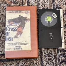 CROSS OF IRON MEDIA Betamax BETA CARTON NOT VHS JAMES COBURN