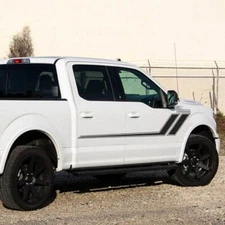 2x Universal Car Truck Door Side Skirt Fender Hash Hockey Stripes Graphics Decal