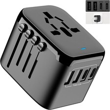 Universal International Power Travel Plug Adapter, 5 in 1 European Travel Plu...