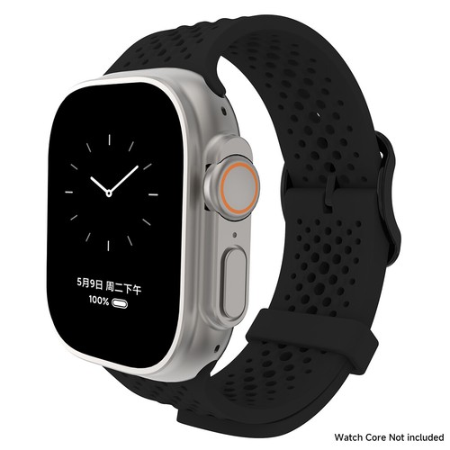 Silicone Strap For Apple Watch Bands Ultra2 42/46/49mm sport breathable bracelet - Picture 19 of 30