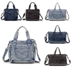 Jeans denim bag shoulder bag canvas bag retro shoulder bag shopper Vintage