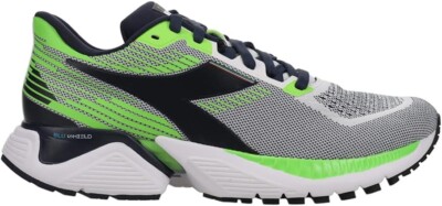 Diadora Men's Mythos Blushield Vigore C9805 Size 11 White/Black Iris/Neon Mint