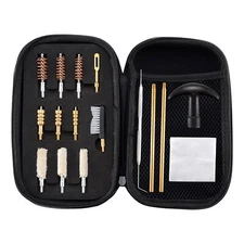 .357/.38/9mm.40.45 Caliber Pistol Cleaning Kit Brass Brush Jag and Cotton Mops