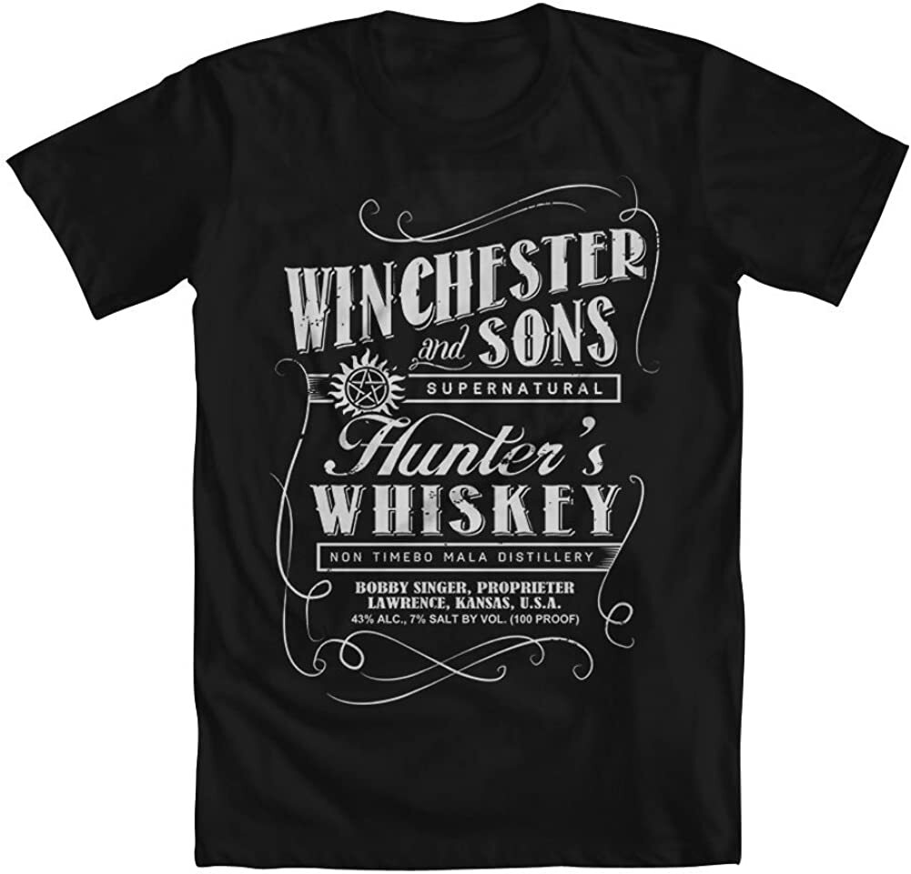 Supernatural Winchester Hunter's Whiskey Funny Design Unisex T