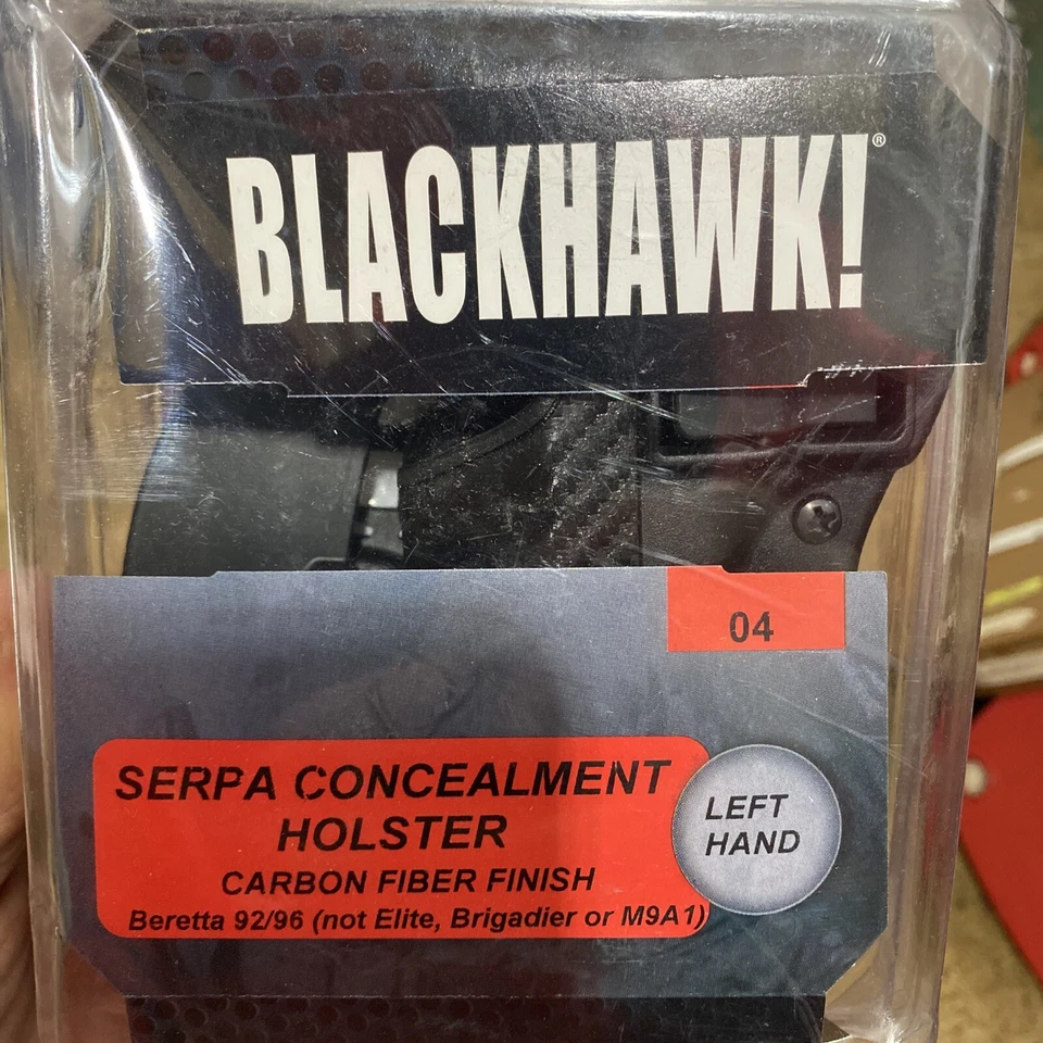 BlackHawk CQC Serpa Holster Beretta 92 96 M9 Carbon Fiber Finish 410004BK-L   - Image 4 of 4