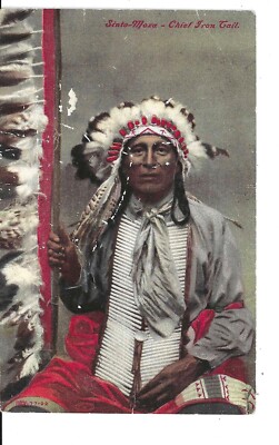 POSTCARD NATIVE AMERICANA SINTO MOZA - CHIEF FROM TAIL