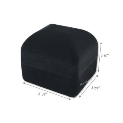 12-Piece Red Velvet Ring Gift Box Set – High Dome Luxury Jewelry Boxes (1 3/4") 9 thumbnail image