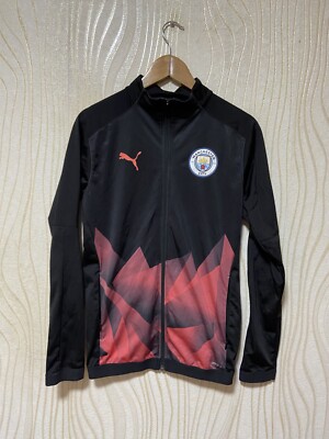 2019 2020 MANCHESTER CITY STADIUM FOOTBALL SOCCER TRACK JACKET sz XS MEN
