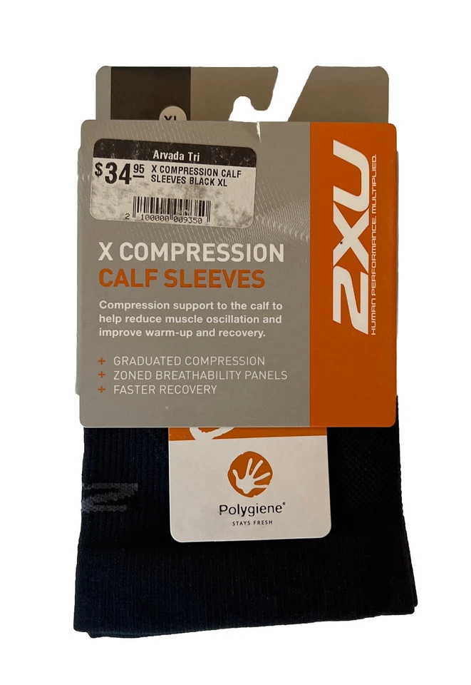 2XU Unisex X Compression Calf Sleeves - Image 4 of 4