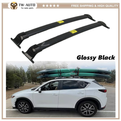 Glossy 220 LBS Roof Racks Cross Bar Fit for Mazda CX-5 CX5 2017