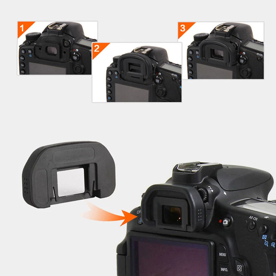 For EF Rubber Viewfinder Eyecup Eyepiece For Canon EOS 600D 550D 700D 650D 1000D - Image 3 of 4