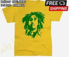Retro Bob Marley Short Sleeve Cotton T-shirt