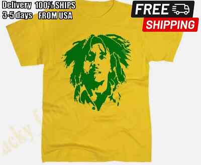 Retro Bob Marley Short Sleeve Cotton T-shirt