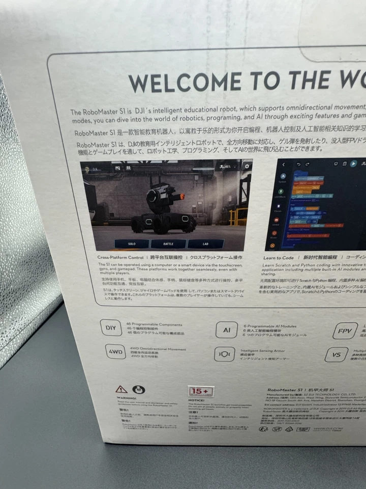 DJI RoboMaster S1 Educational Programming Robot DIY AI FPV 4WD - Image 4 of 4