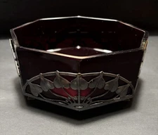 ANTIQUE BERNDORF KRUPP AUSTRIA ART NOUVEAU SILVER PLATED BOWL