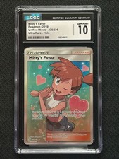 Misty's Favor 235/236 Unified Minds CGC 10 Pokémon Card on eBay