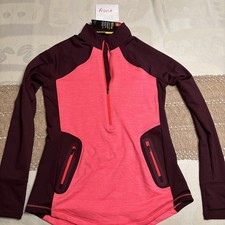 Under Armour Cold Gear Reactor 1/2 Zip Pullover Womens Medium Fitted Zip Pockets